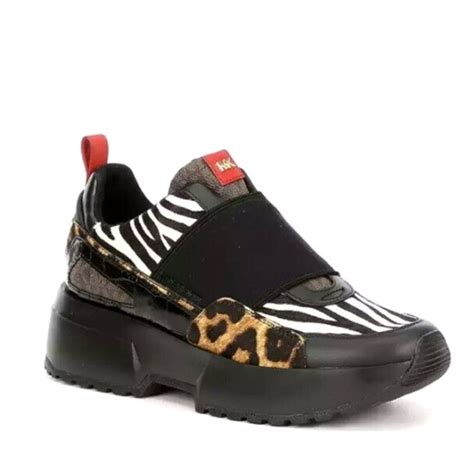 michael kors cosmo animal-print calf hair slip-on trainer|Cosmo Animal.